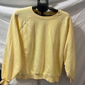 GAP Yellow Fleece Sweatshirt.  Never worn.